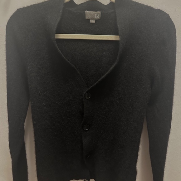 TSE Cashmere Classic V-Neck Button Up Cardigan XS - Picture 3 of 6